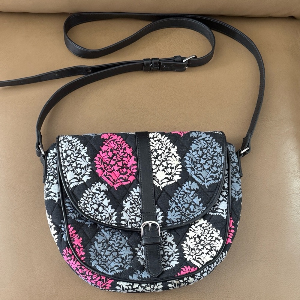 Vera Bradley Slim Saddle Crossbody in Northern Lights